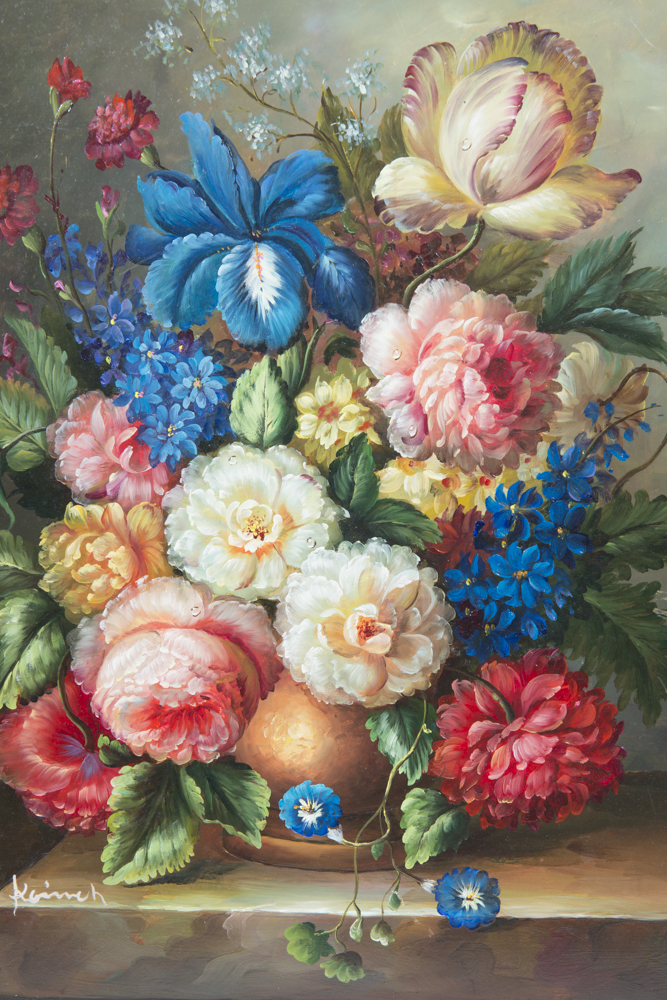 Kanich Floral Still Life Acrylic on Board