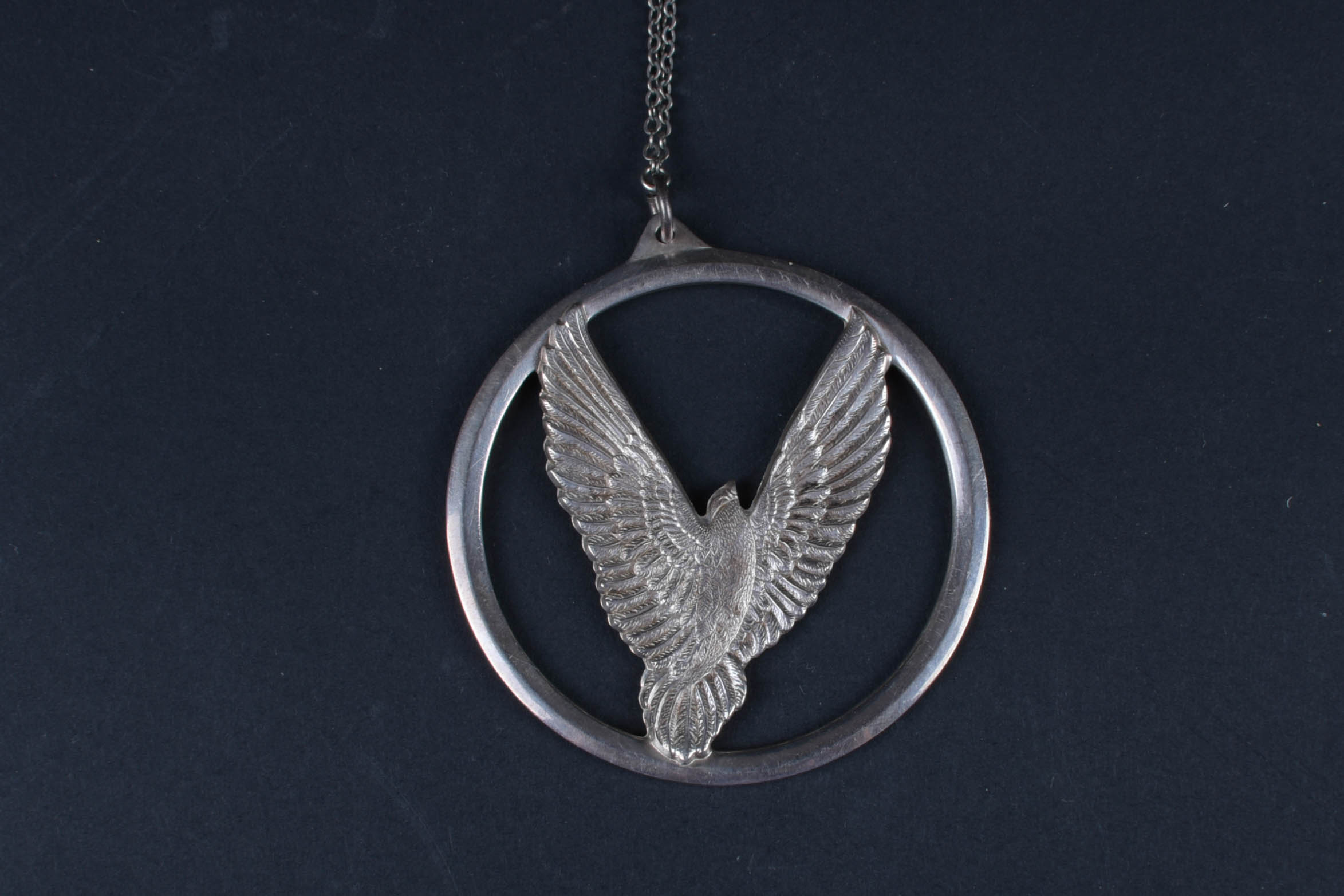 Wallace Sterling Dove of Peace Pendant Necklace
