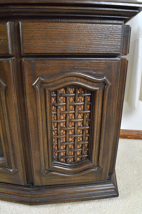 Vintage Soundesign Stereo Console with Microphone, Records and 8-Tracks