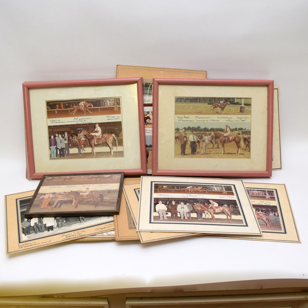 1970s Horse Racing Win Photographs