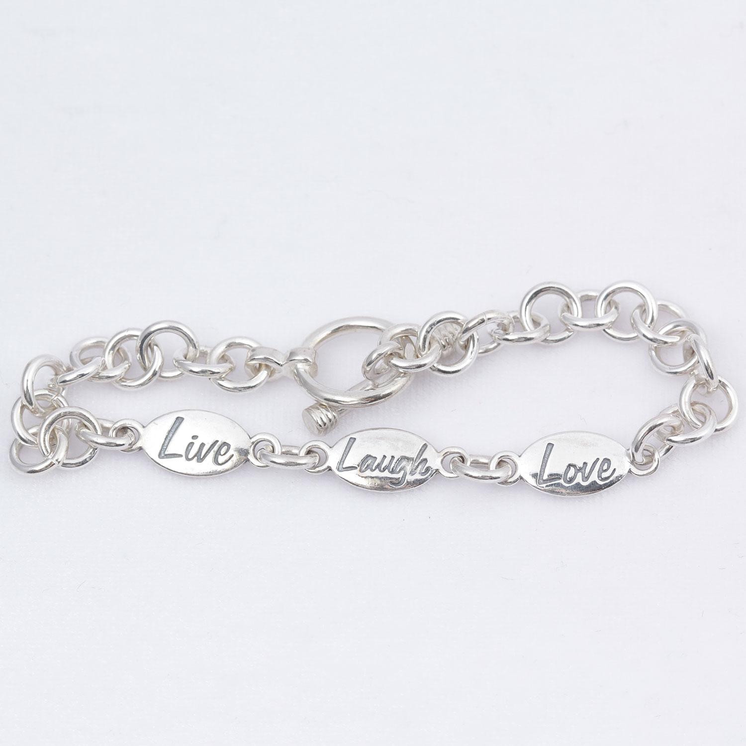 Sterling Silver Affirmation Bracelet