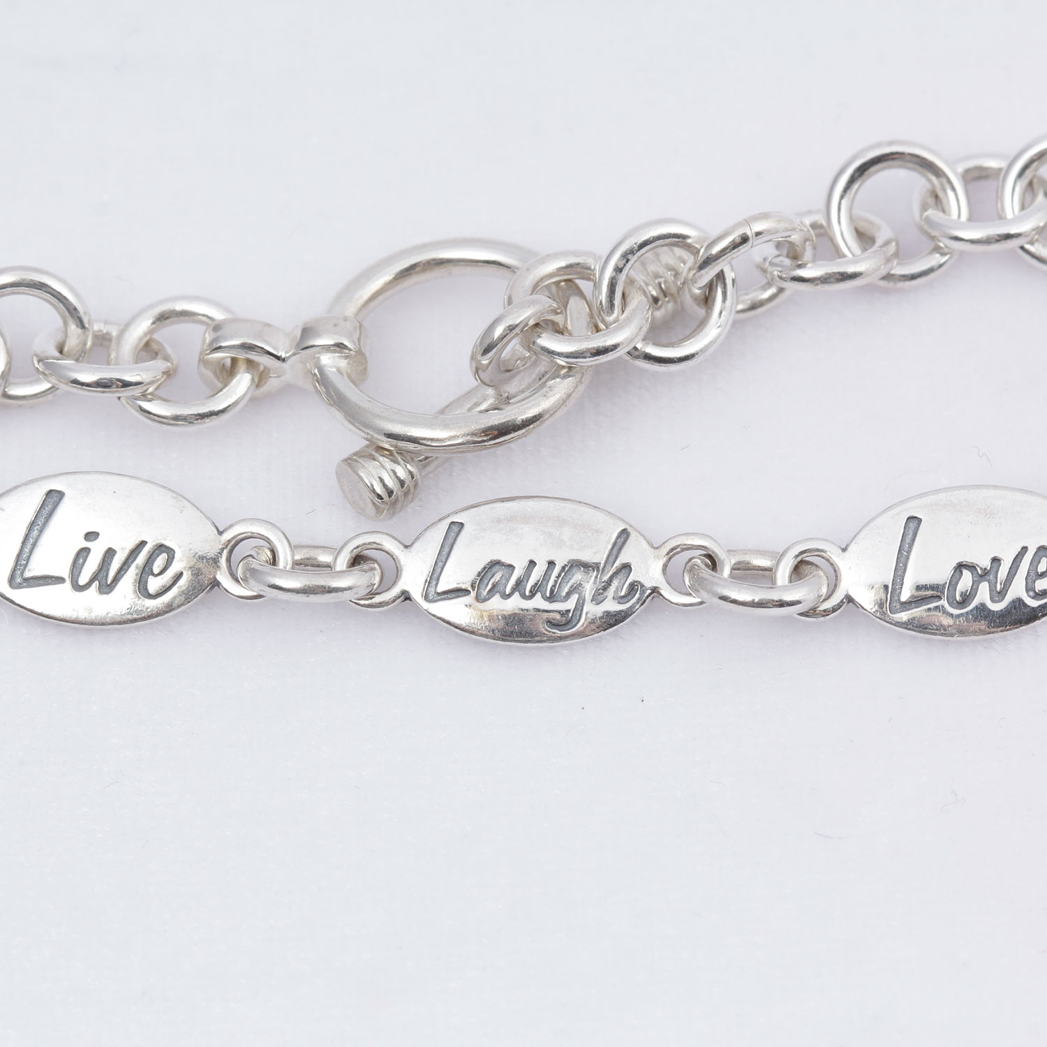 Sterling Silver Affirmation Bracelet