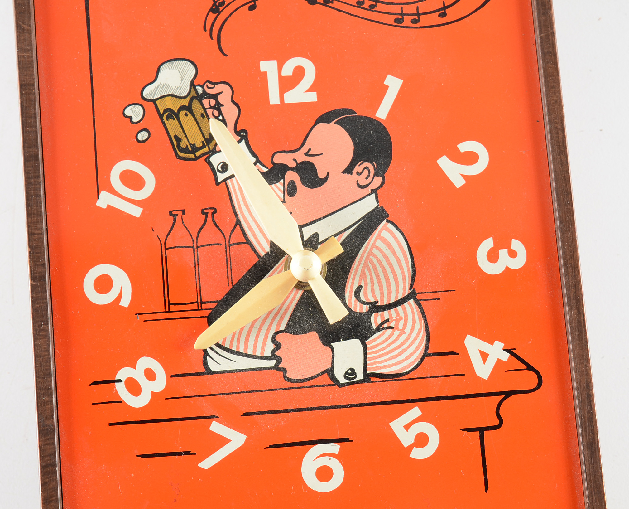 Retro Spartus Bar Illuminated Clock