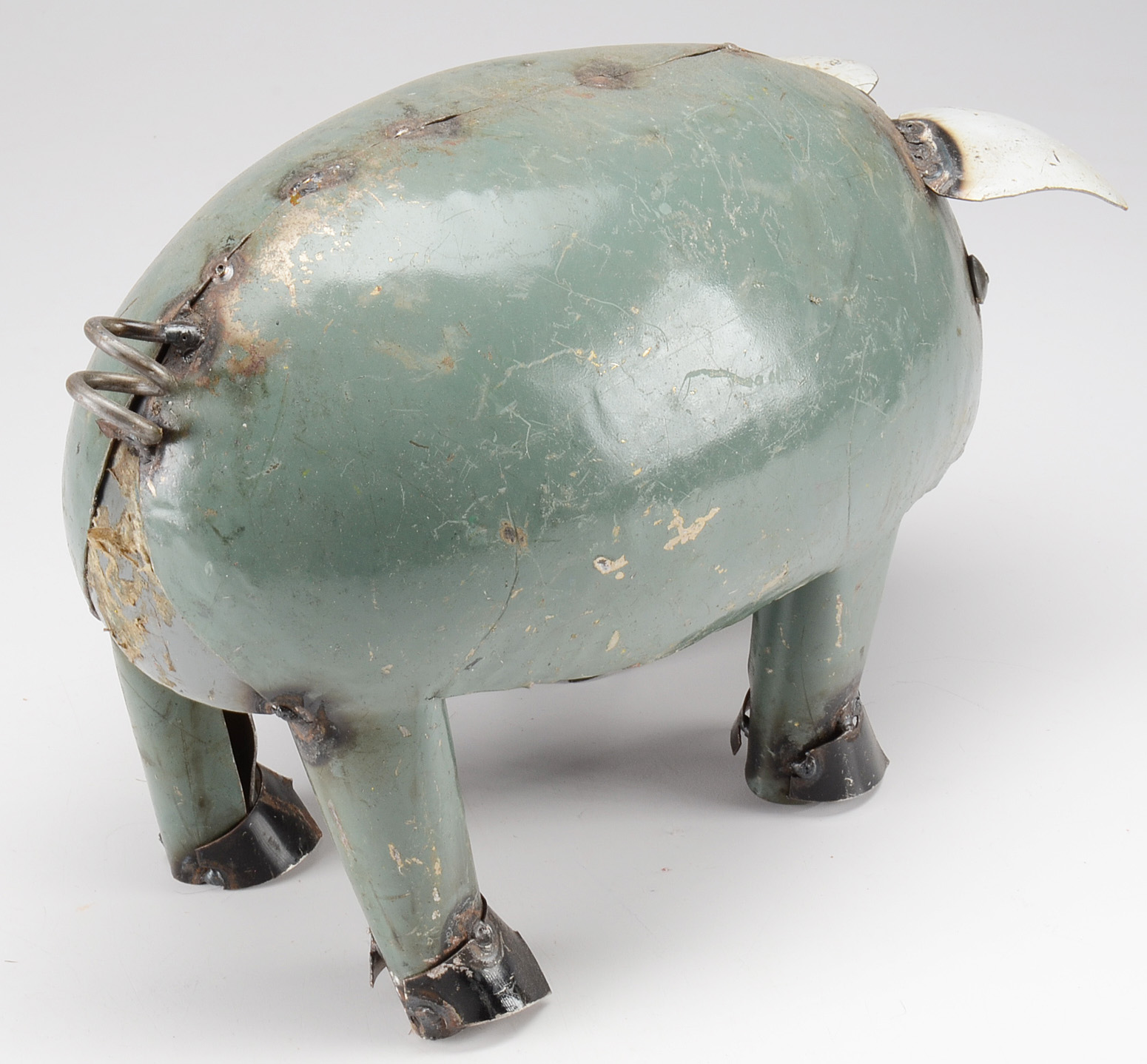 Artisan Crafted Metal Pig