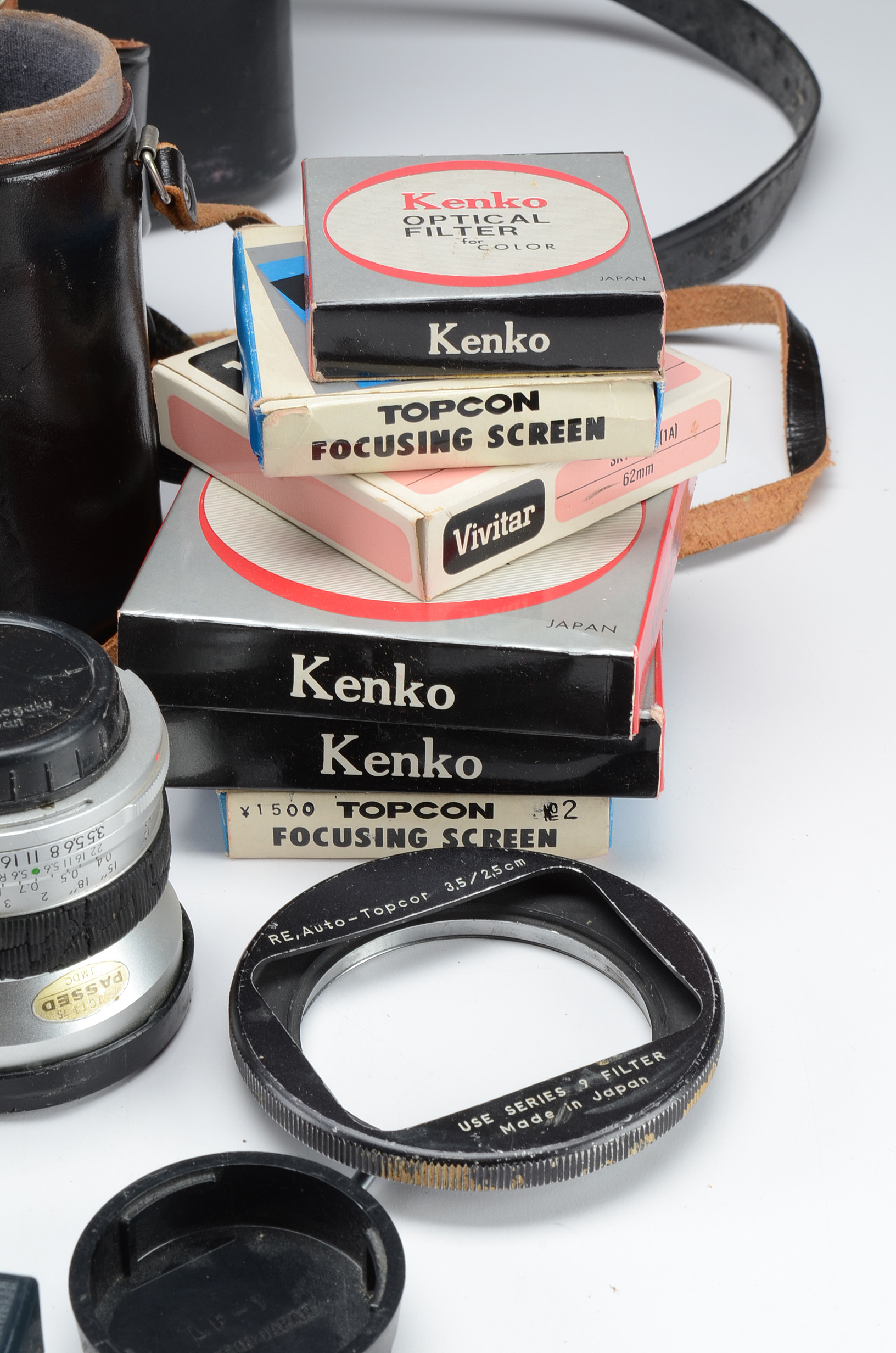 Vintage Topcon RE Super Camera Including Accessories