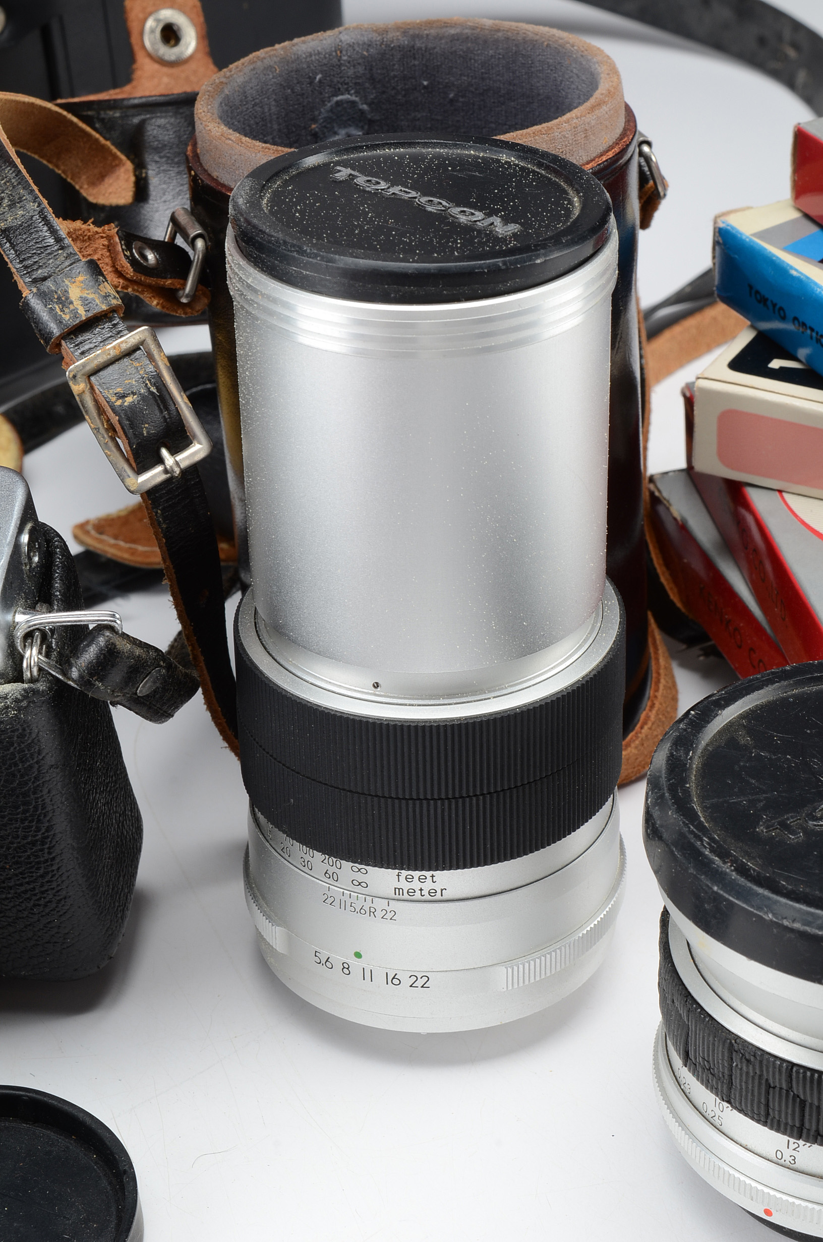 Vintage Topcon RE Super Camera Including Accessories