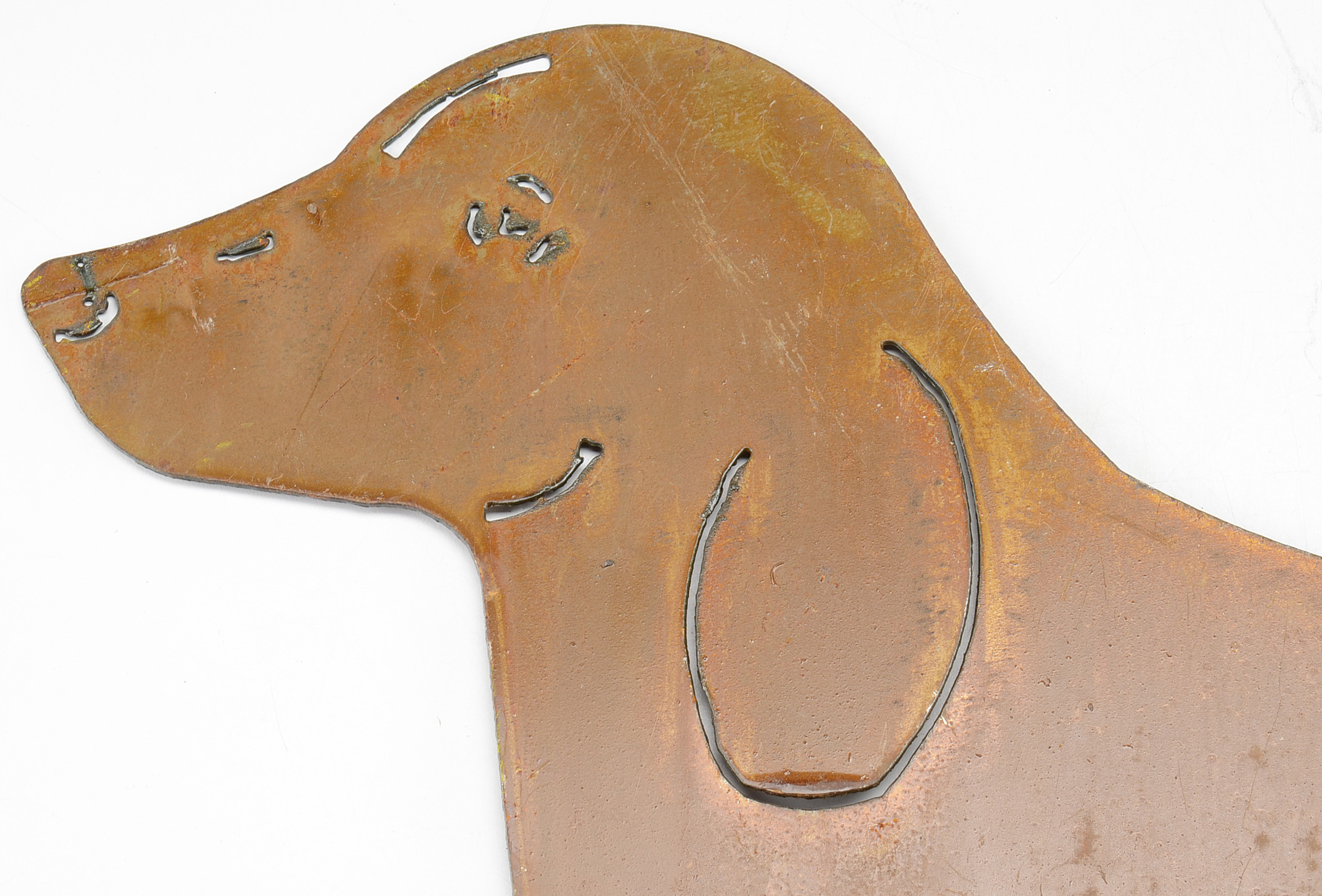 Cut Steel Dachshund Yard Decor
