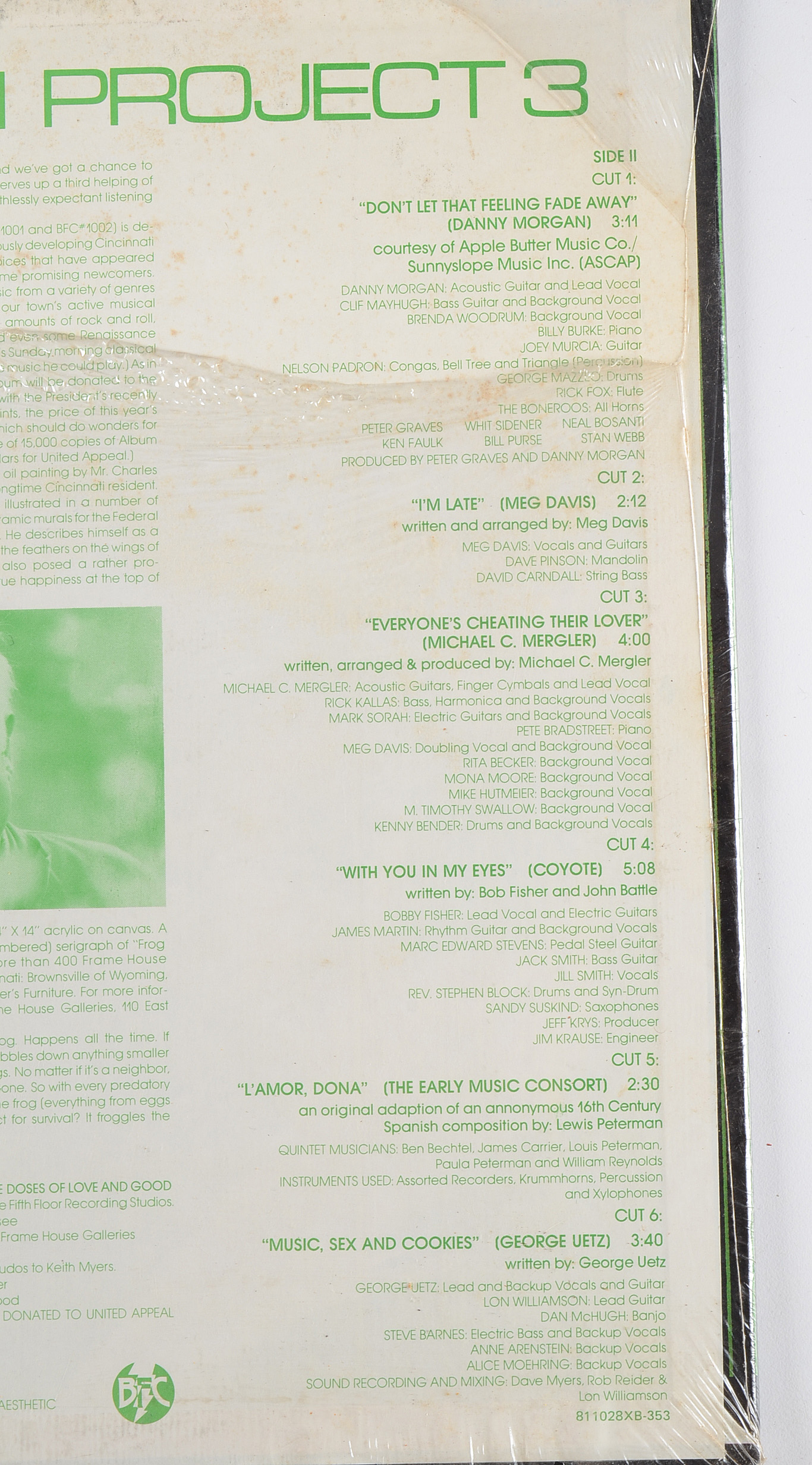 WEBN "Album Project 3" With Charley Harper Cover Art