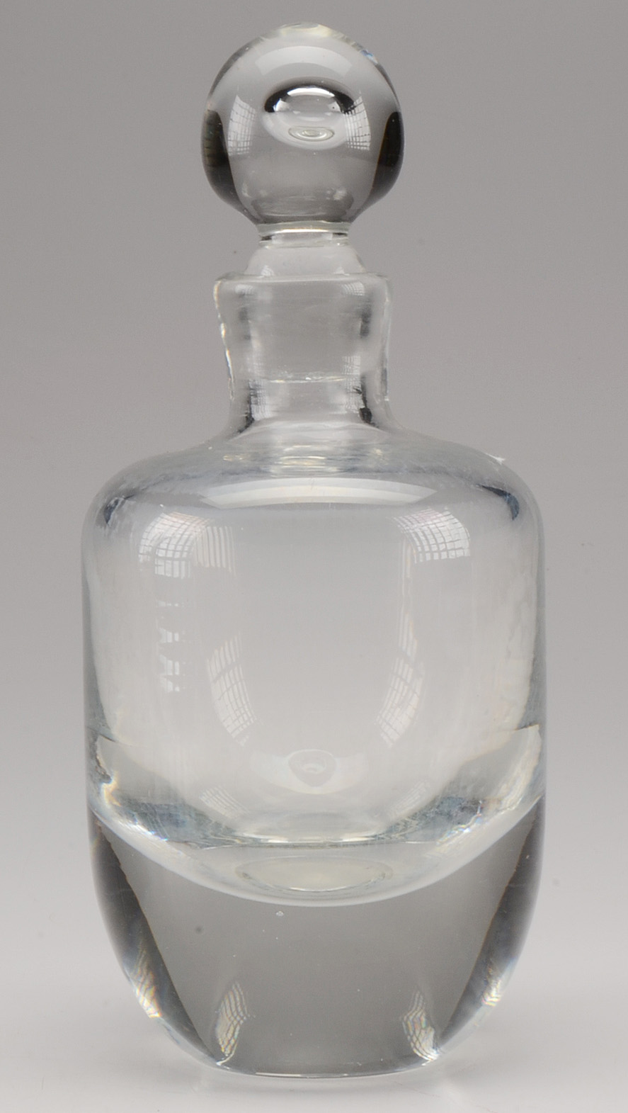 Clear Blown Crystal Vase and Decanter