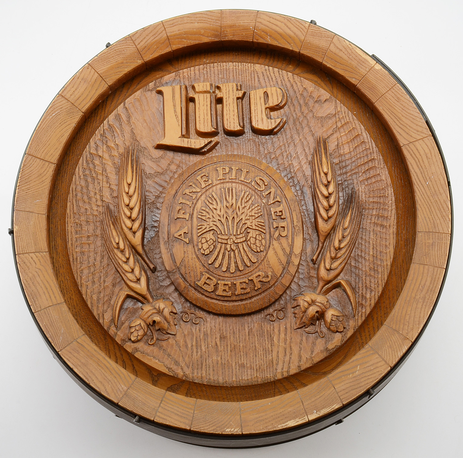 Miller Lite Barrel Head Wall Sign