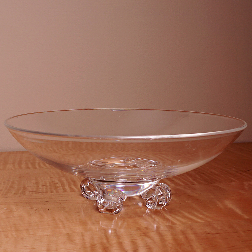 Steuben Footed Crystal Bowl