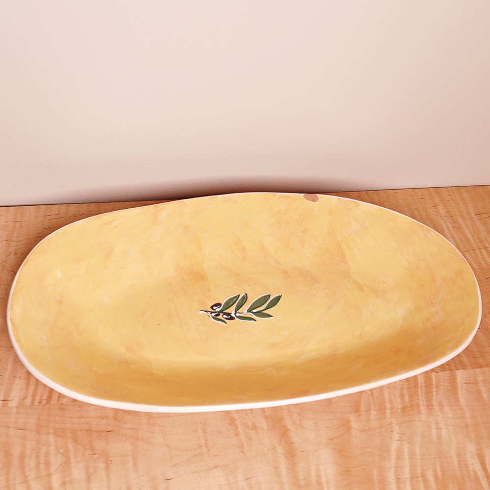 Colorful Bionda-Bruna Italian Ceramic Serving Pair