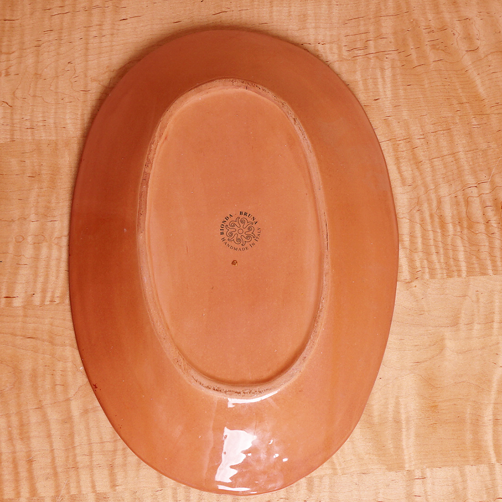 Colorful Bionda-Bruna Italian Ceramic Serving Pair