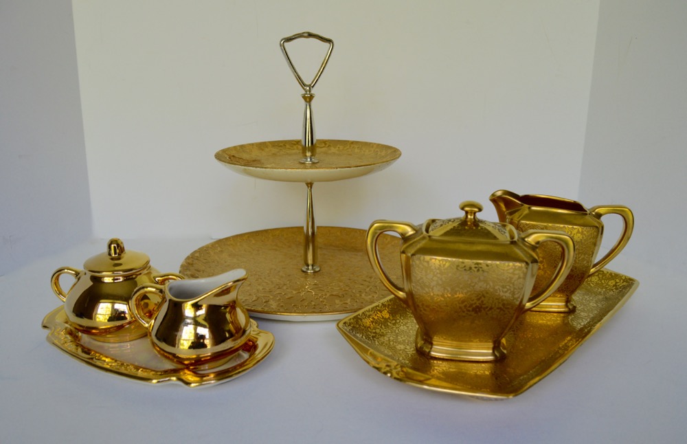 Wheeling 14K Gold Serving Pieces