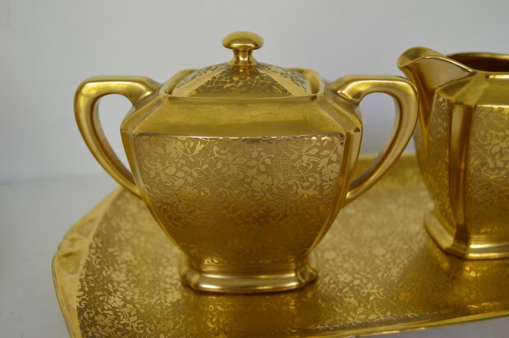 Wheeling 14K Gold Serving Pieces