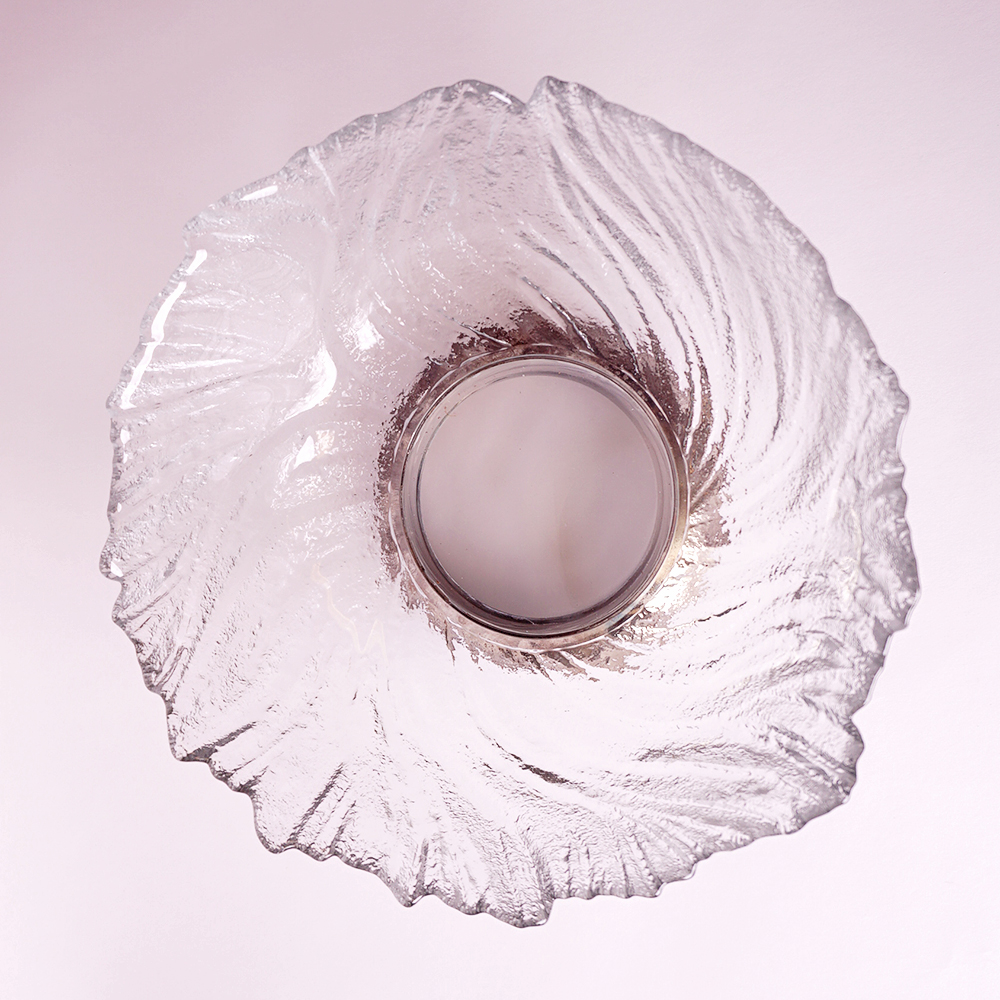 Fostoria "American" Footed Bowl and Modern Glass Bowl