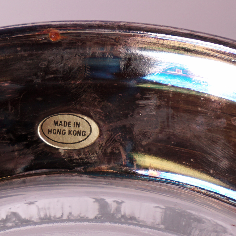 Fostoria "American" Footed Bowl and Modern Glass Bowl