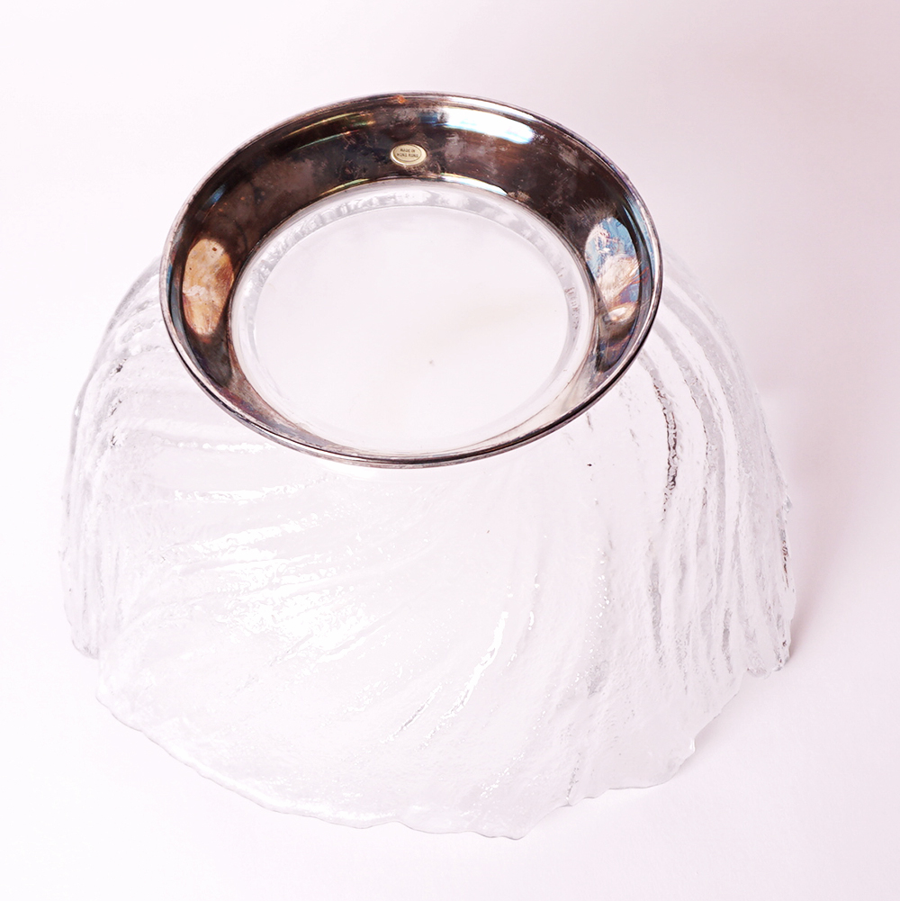 Fostoria "American" Footed Bowl and Modern Glass Bowl