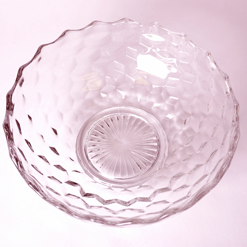 Fostoria "American" Footed Bowl and Modern Glass Bowl