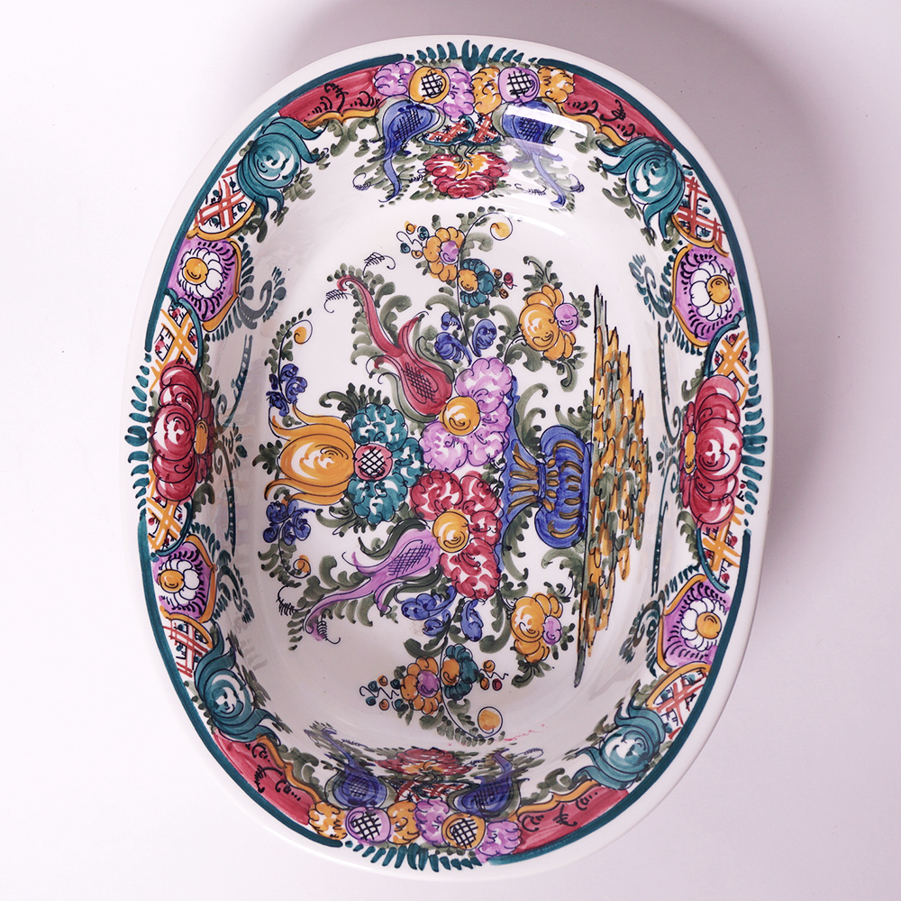 Hand Painted Serving Bowl from Greece