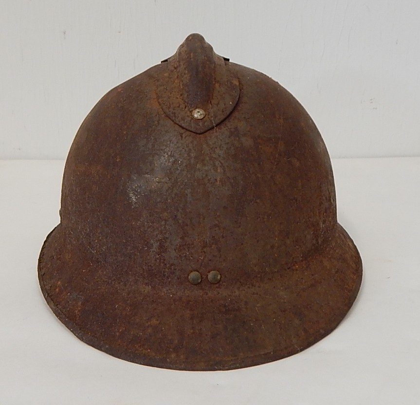 Antique Steel Combat/Fireman's Helmet