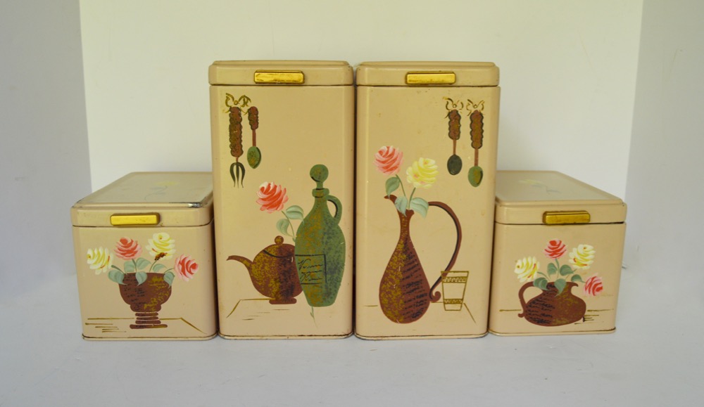 Vintage Ransburg Kitchen Canisters