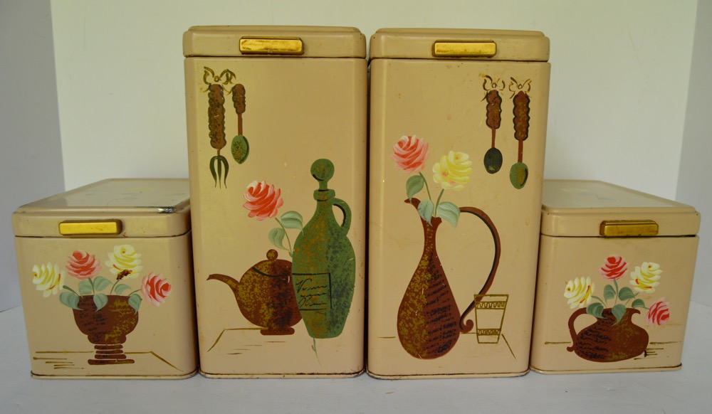 Vintage Ransburg Kitchen Canisters