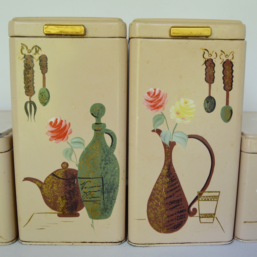 Vintage Ransburg Kitchen Canisters