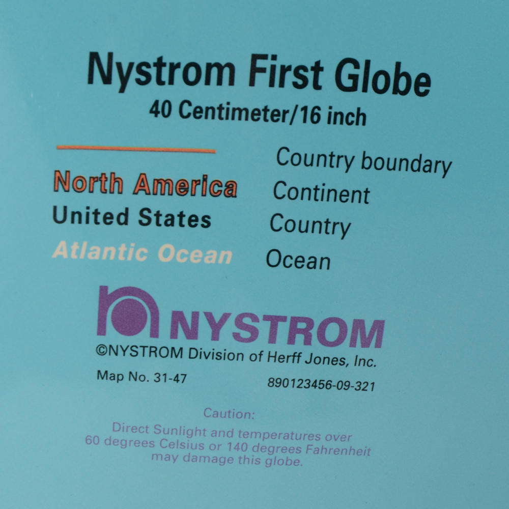 Nystrom 16-Inch First Globe on Stand
