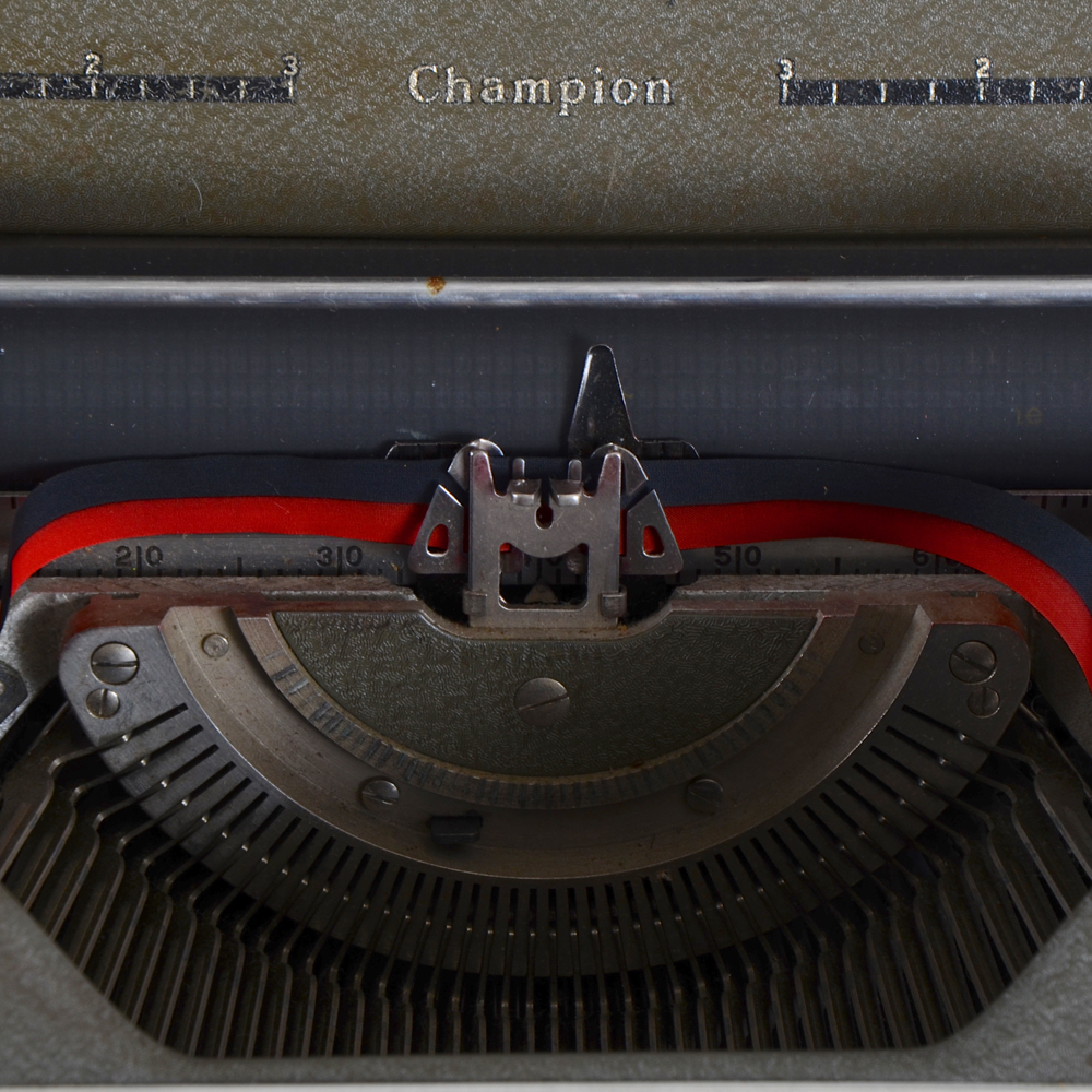Underwood Champion Typewriter in Case