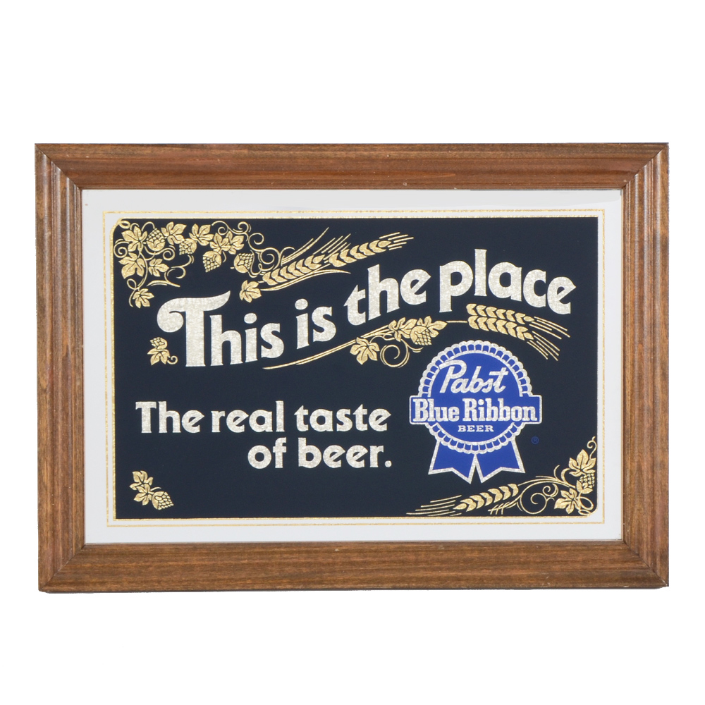 Pabst Blue Ribbon Wall Mirror