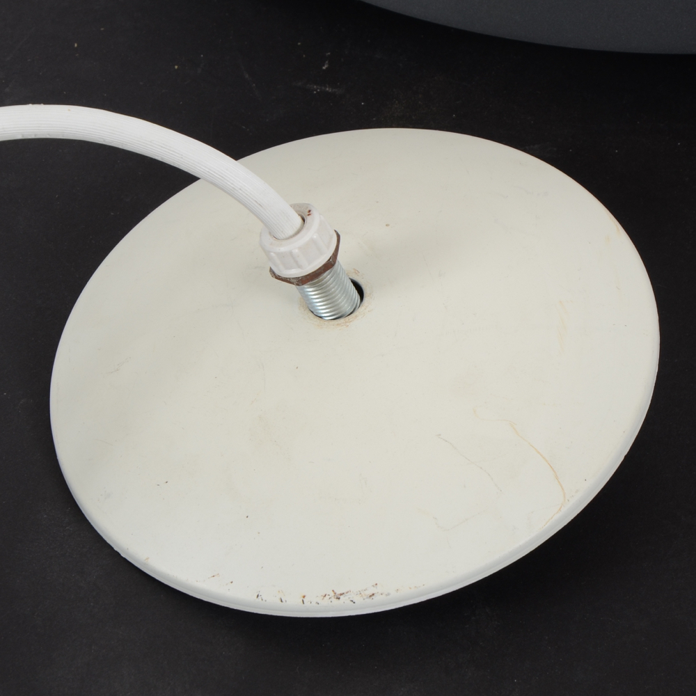 Pair of Two Grey Lightolier Hanging Lights