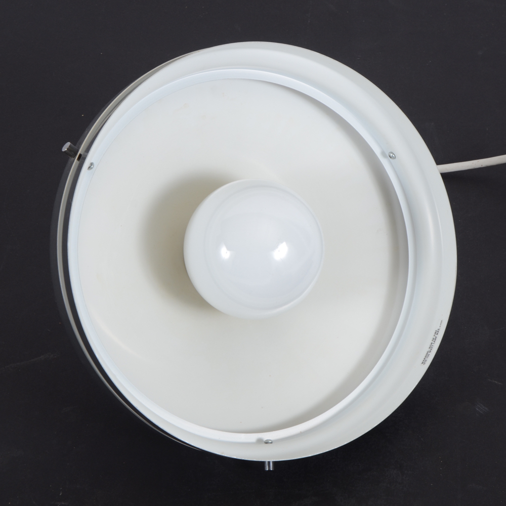 Pair of Two Grey Lightolier Hanging Lights