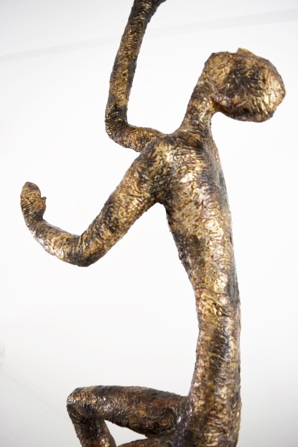 Pair of Modern Giacometti Inspired Torchiere Floor Lamps