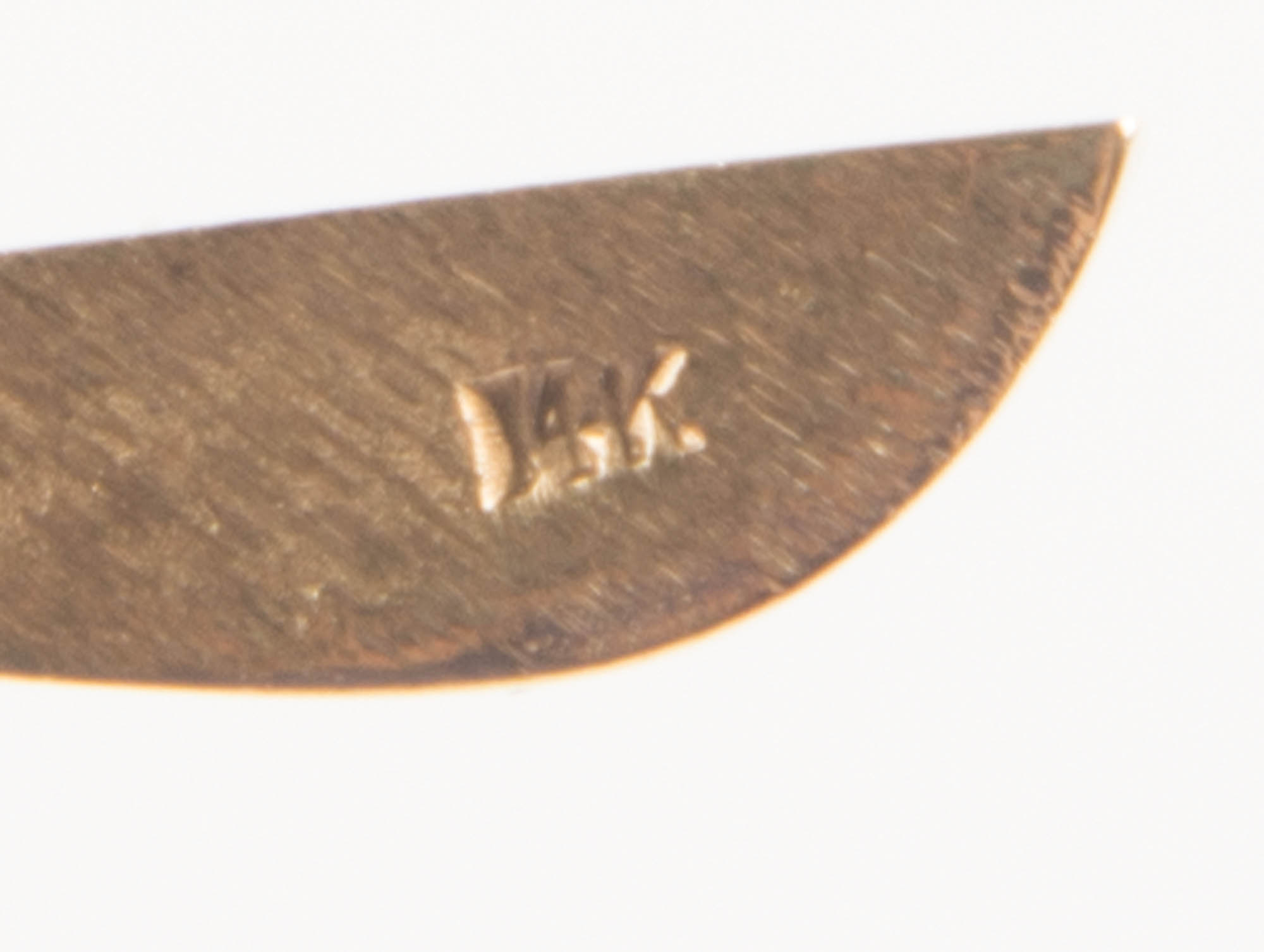 14 KT Gold Hebrew 18 Symbol Pendant Necklace