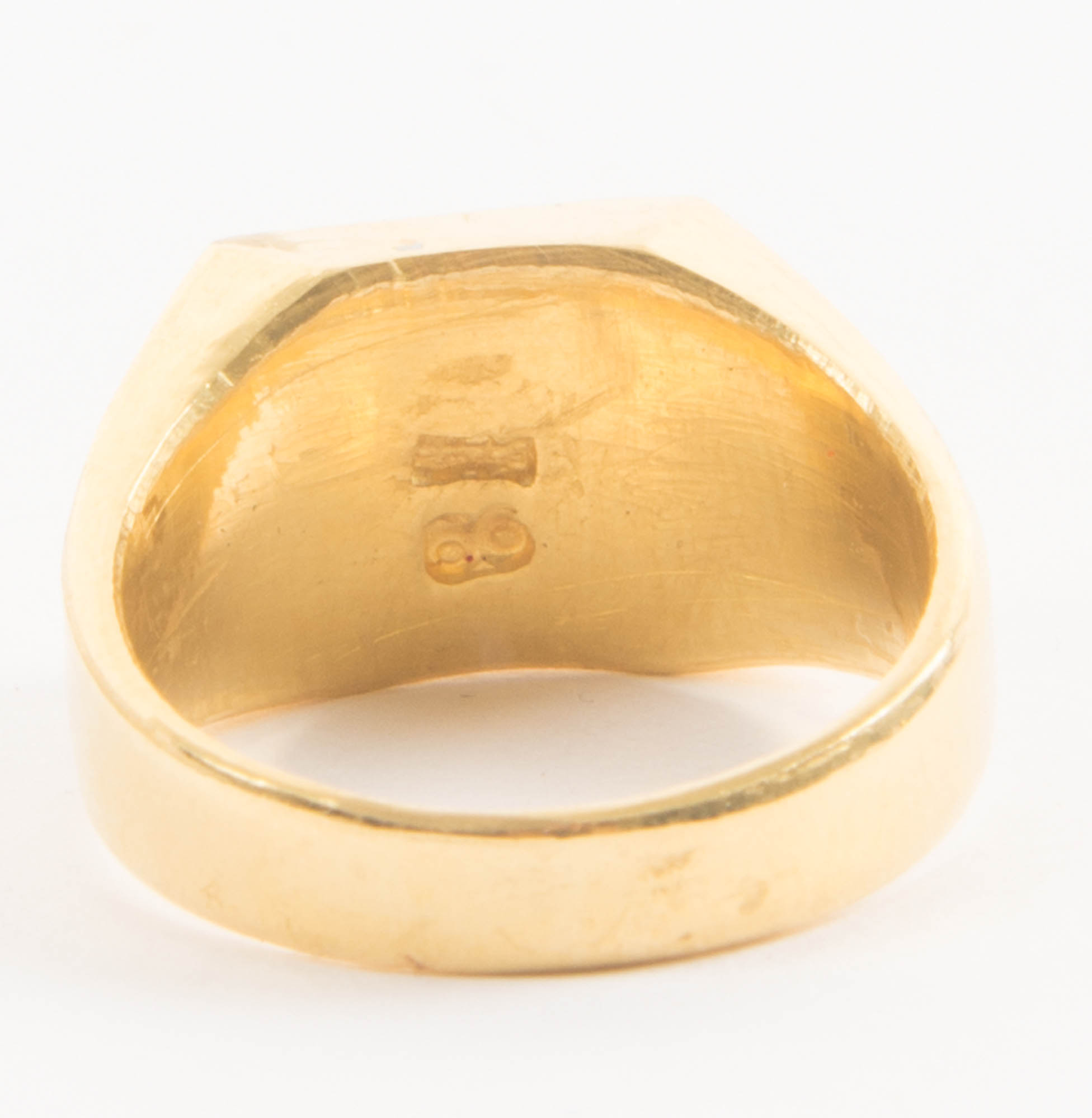 18 KT Gold Signet Ring