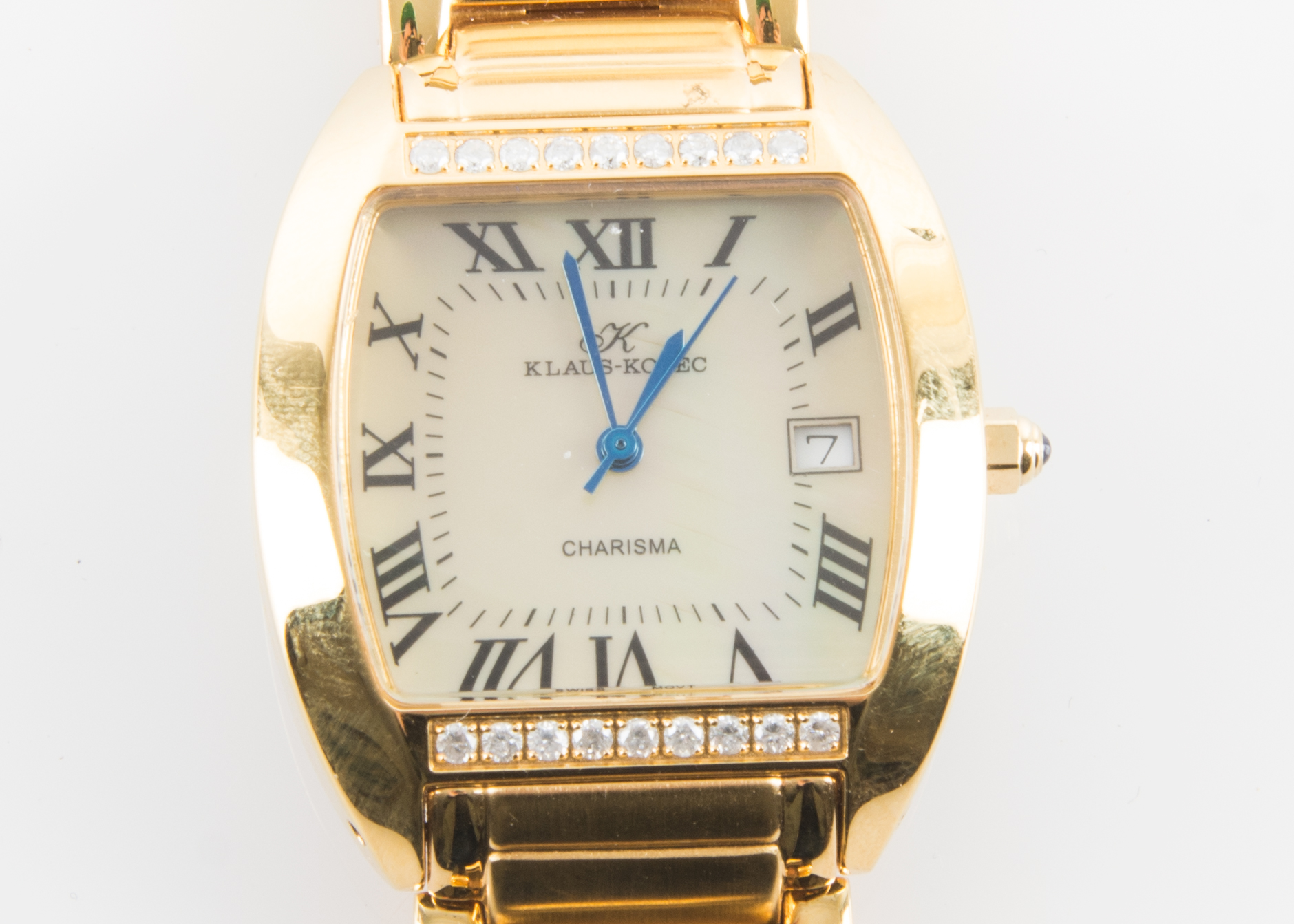 Men's Klaus Kobec Watch with 18 Brilliant Cut Diamonds