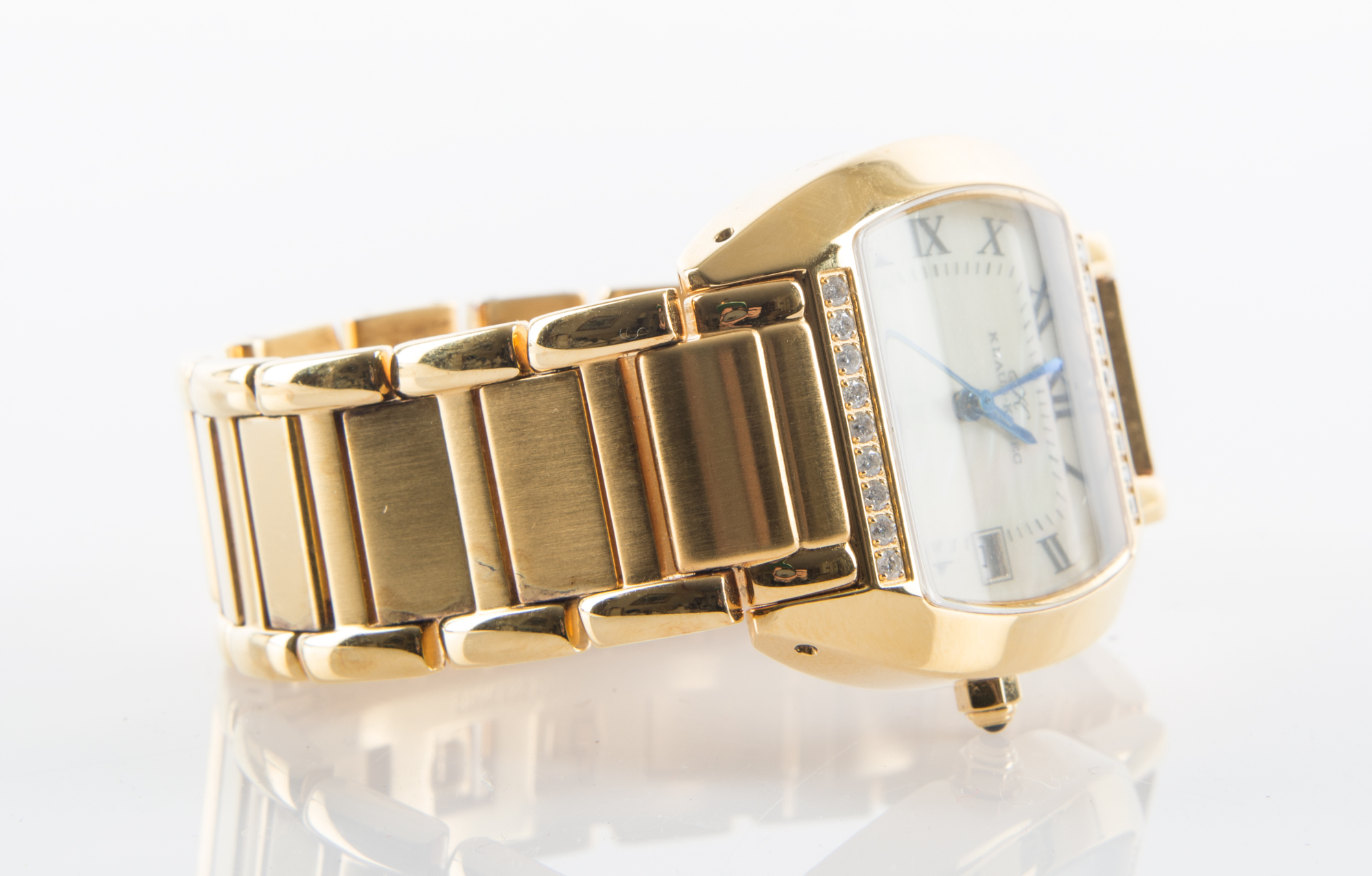 Men's Klaus Kobec Watch with 18 Brilliant Cut Diamonds