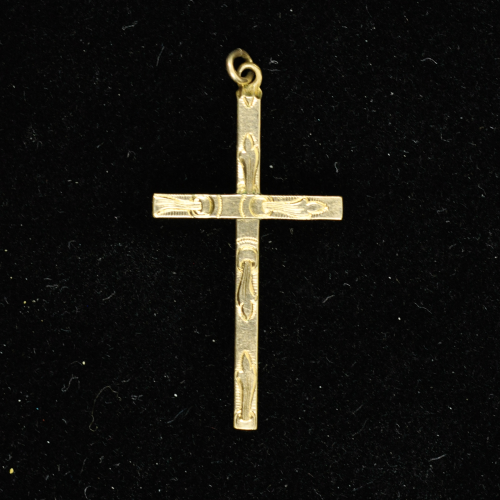 10K Gold Cross Pendant