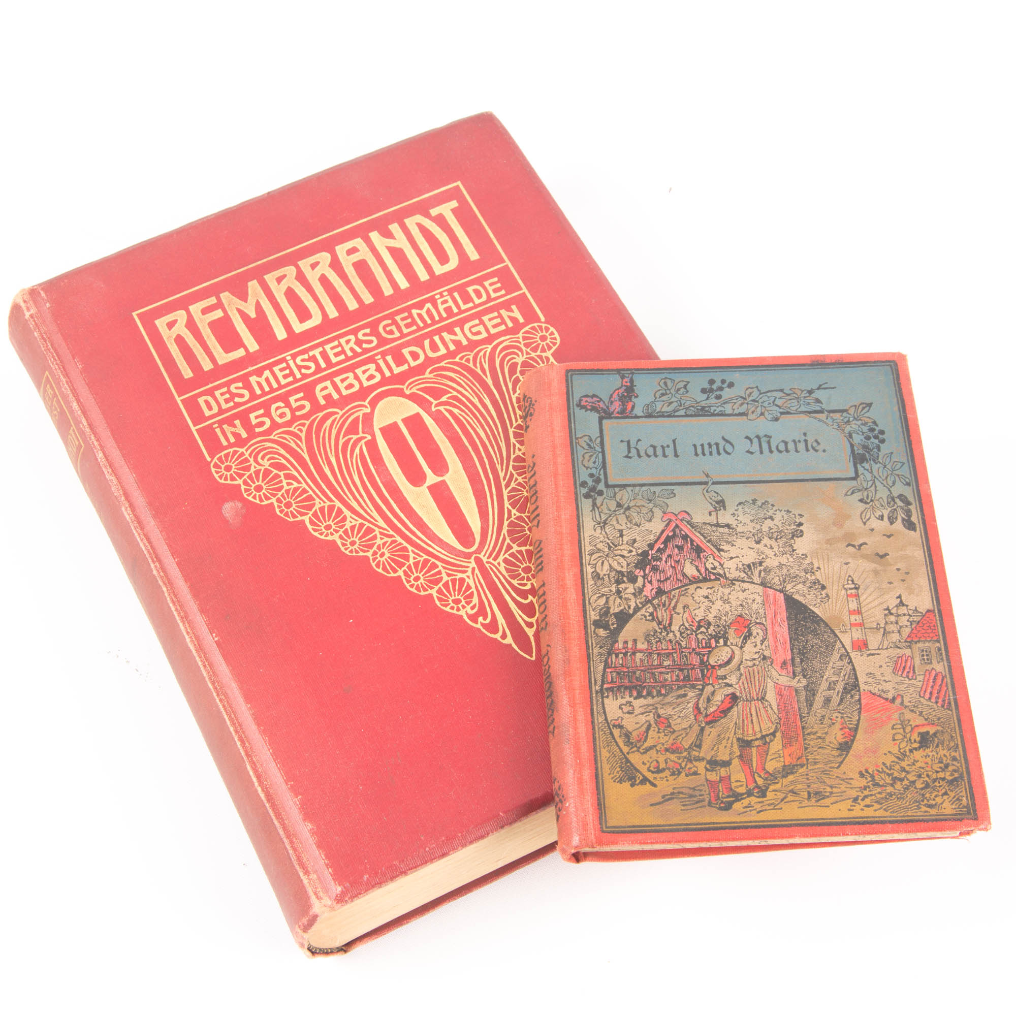 Pair of German Antique Books