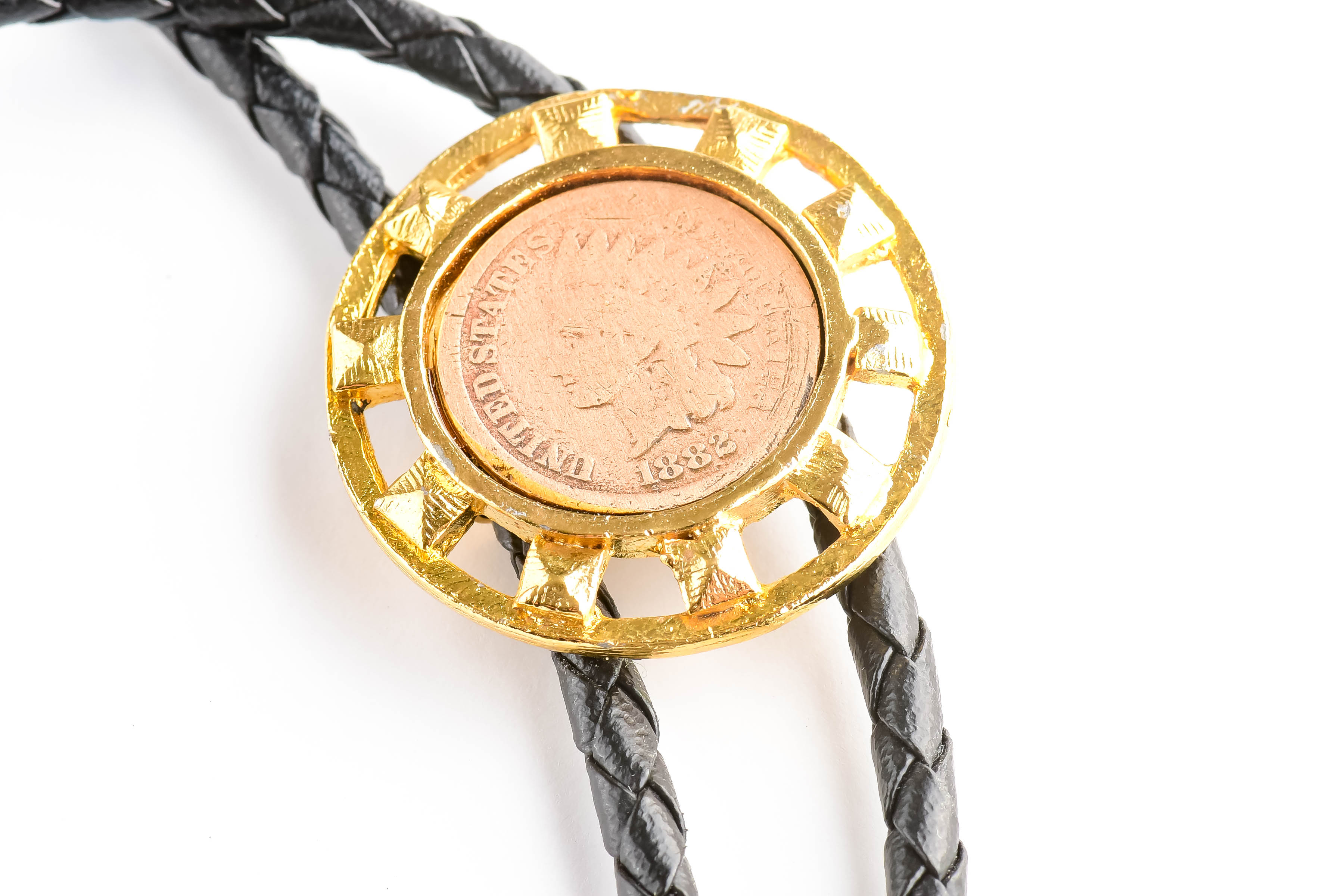 Bolo Tie with 1882 Indian Head Penny