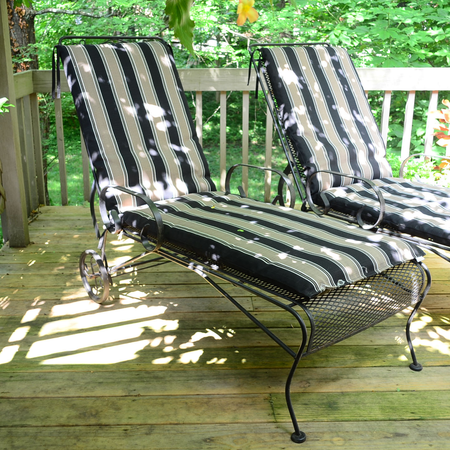 Cast Iron Adjustable Lounge Chairs