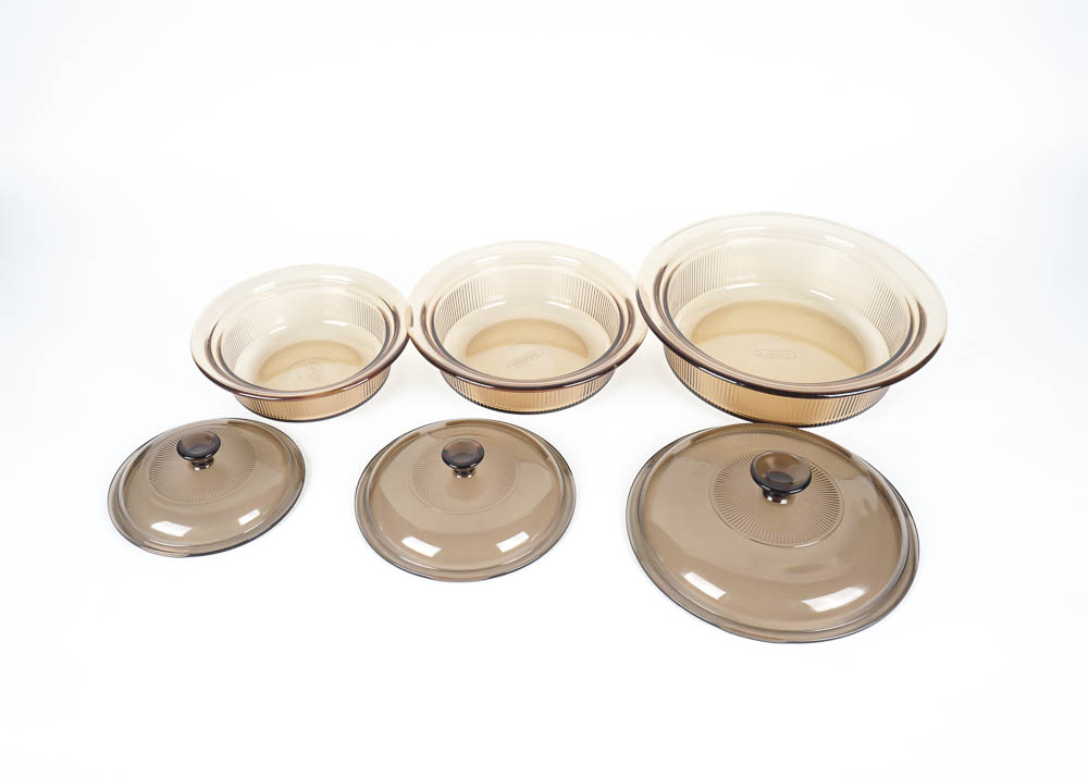 Corningware Vision Brown Glass Cookware