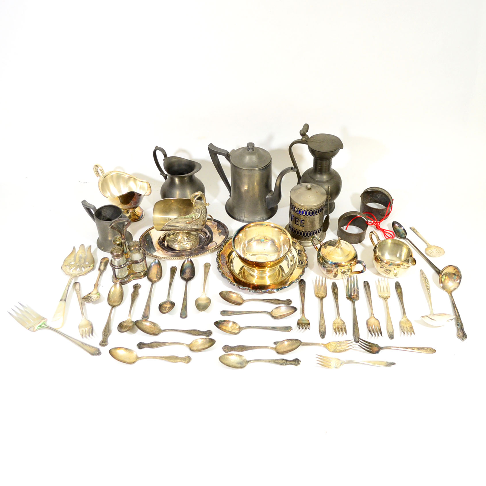 Assortment of Plated Silver Pieces