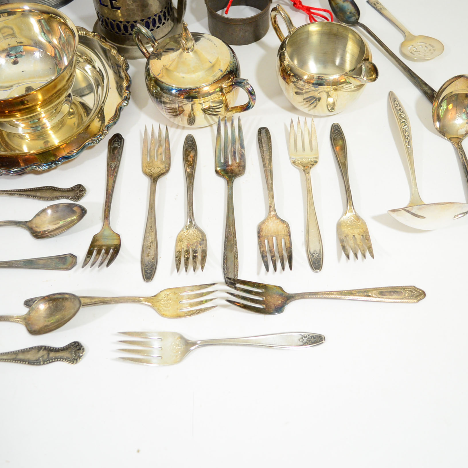 Assortment of Plated Silver Pieces