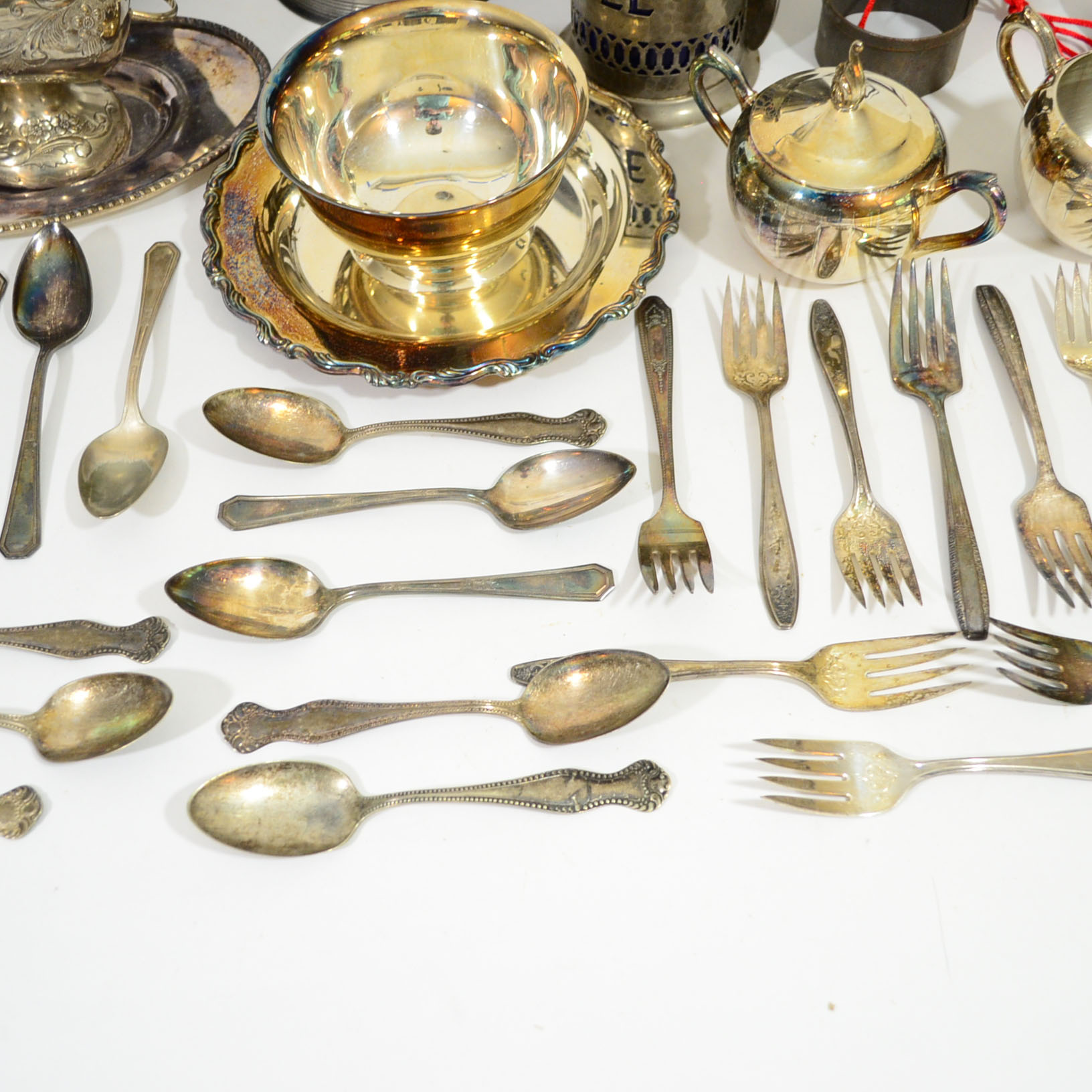Assortment of Plated Silver Pieces