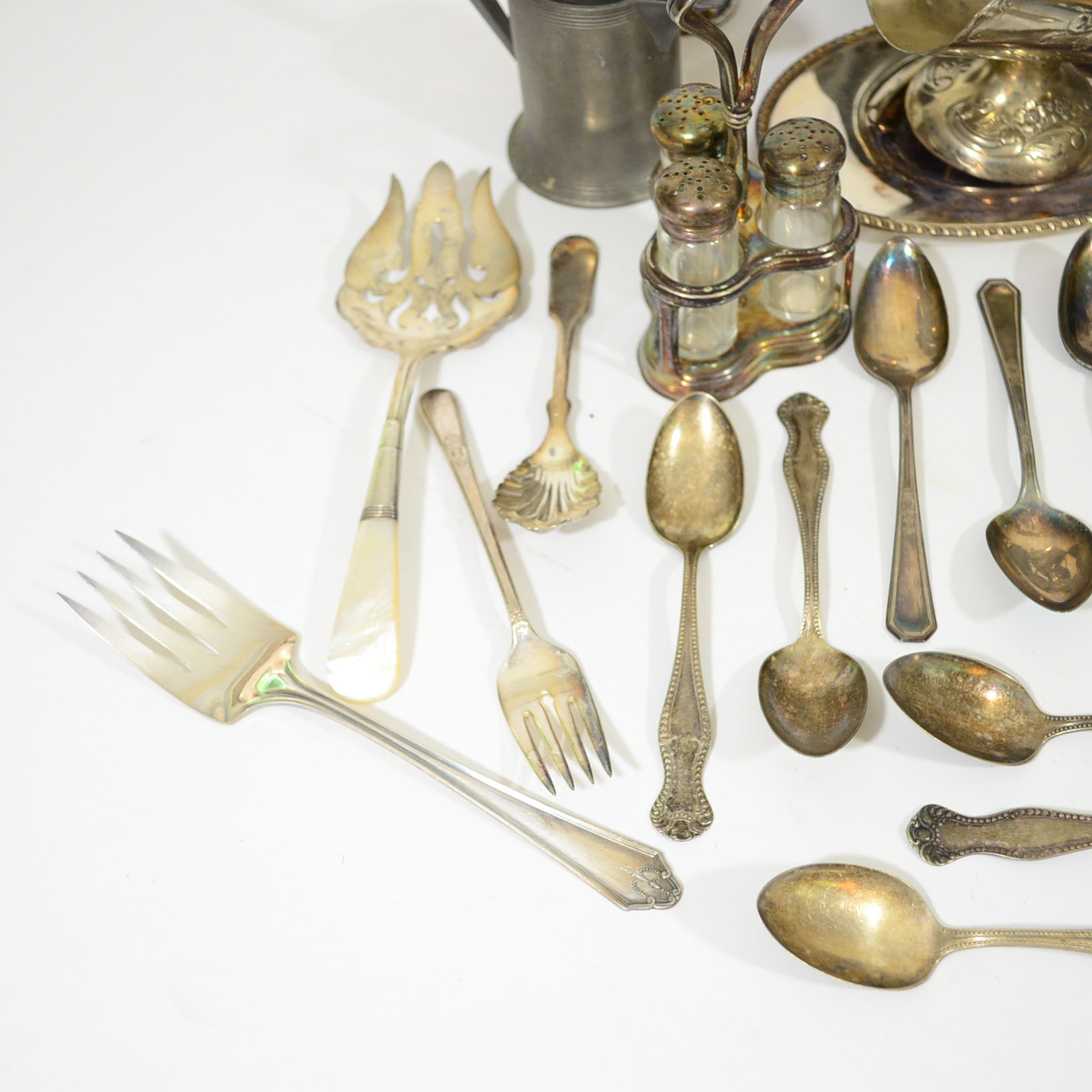 Assortment of Plated Silver Pieces