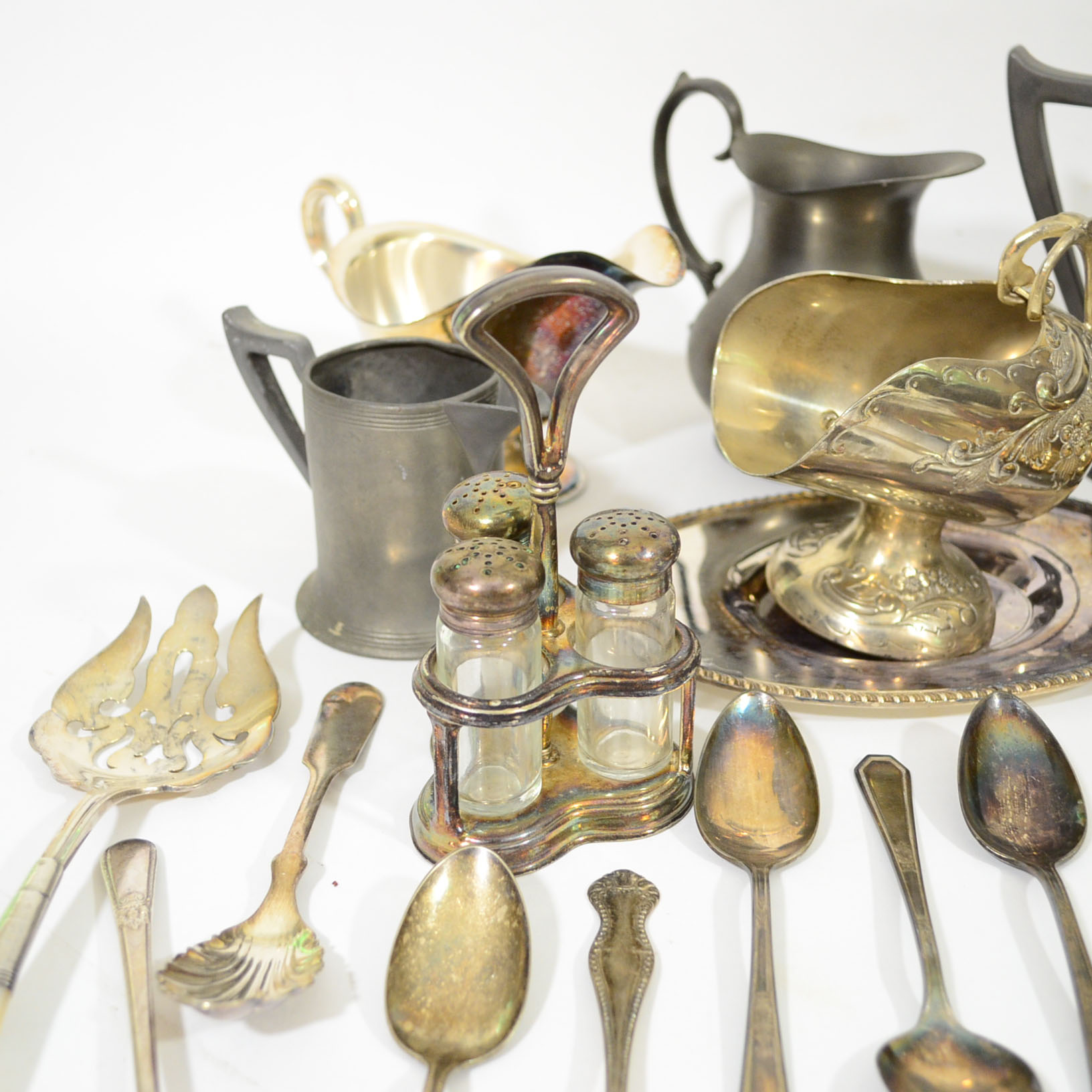 Assortment of Plated Silver Pieces