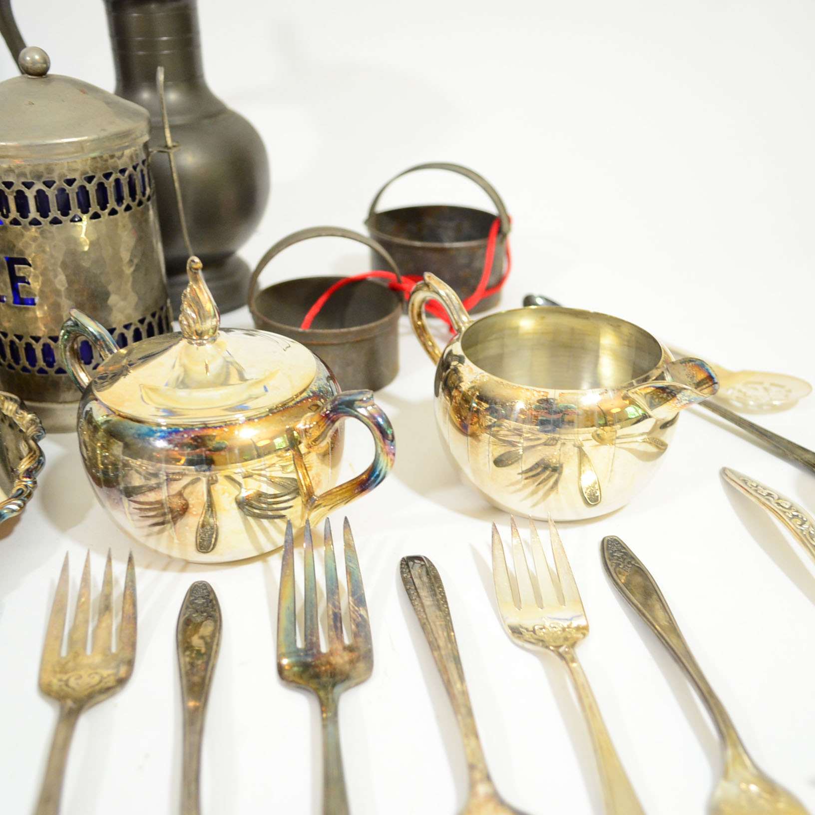 Assortment of Plated Silver Pieces