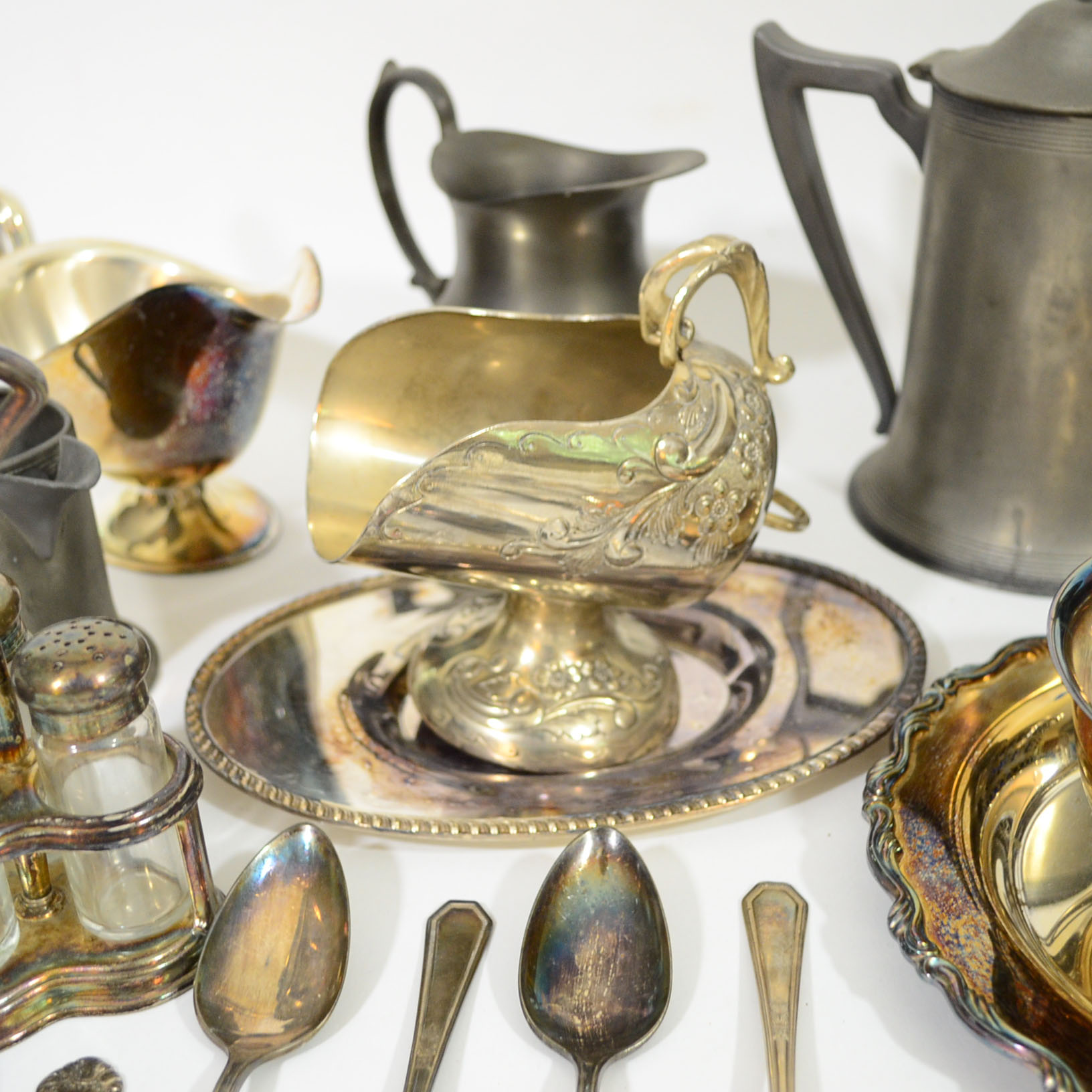 Assortment of Plated Silver Pieces